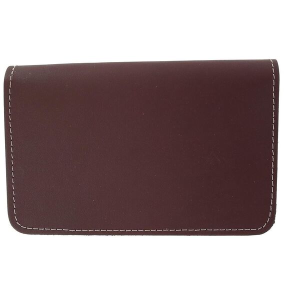 CTM Leather Top Stub Checkbook Cover Wallet - Picture 1 of 2